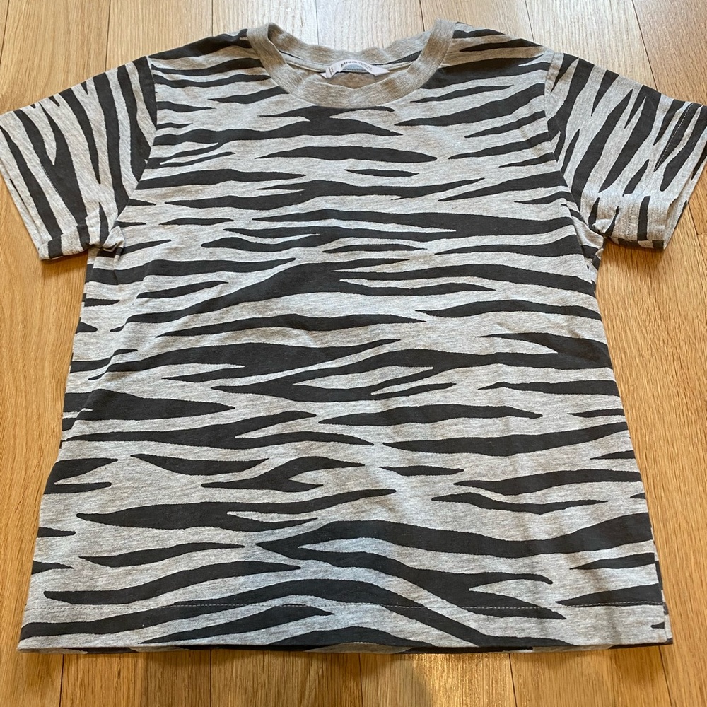 Mango: Zebra print t-shirt
